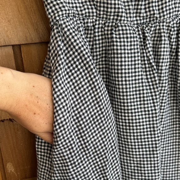 Quince Black & White Gingham Dress - Picture 5 of 10